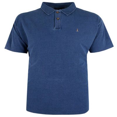 NORTH 56° INDIGO POLO-polos-KINGSIZE BIG & TALL