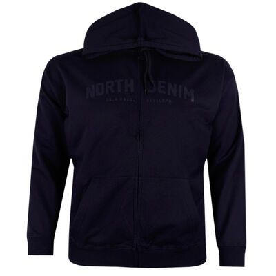 NORTH 56° TAPE HOODY-fleecy tops & hoodies-KINGSIZE BIG & TALL