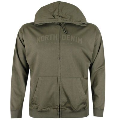 NORTH 56° TAPE HOODY-fleecy tops & hoodies-KINGSIZE BIG & TALL