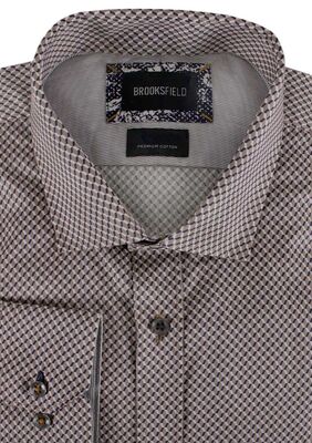 BROOKSFIELD TALL RETRO 3D L/S SHIRT-tall range-KINGSIZE BIG & TALL