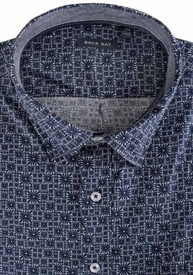 BACKBAY WASHED FLOWED S/S SHIRT-shirts casual & business-KINGSIZE BIG & TALL