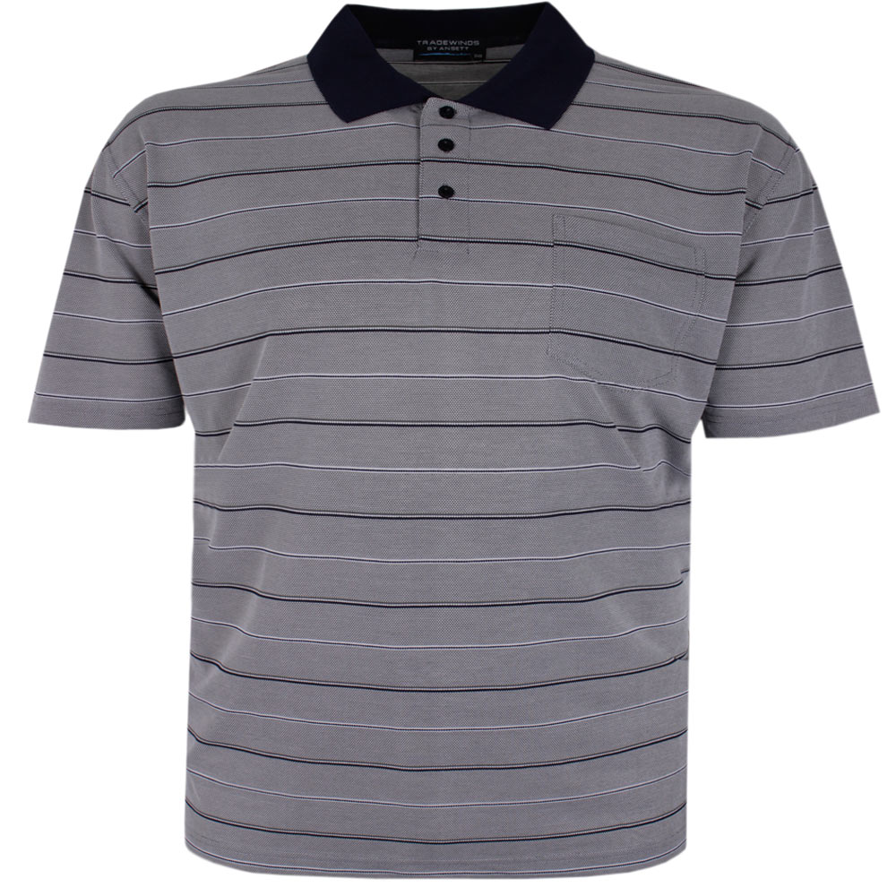 TRADEWINDS DOUBLE STRIPE POLO