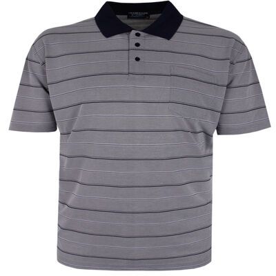 TRADEWINDS DOUBLE STRIPE POLO-polos-KINGSIZE BIG & TALL