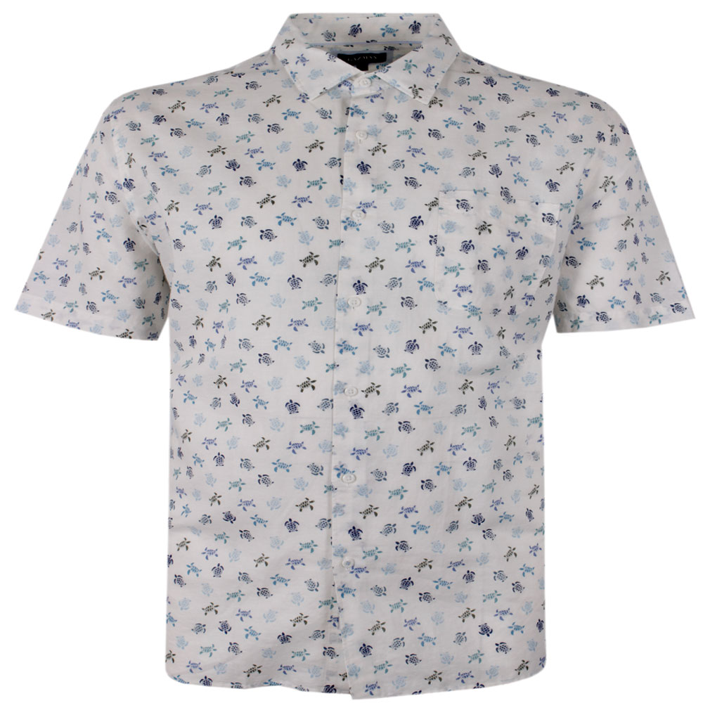 GAZMAN LINEN BLEND TURTLE S/S SHIRT