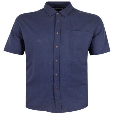 GAZMAN WASHED LINEN BLEND S/S SHIRT-shirts casual & business-KINGSIZE BIG & TALL