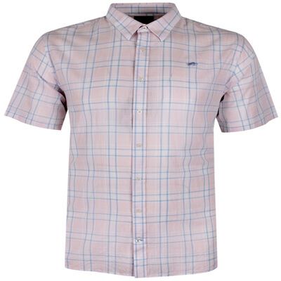 RAGING BULL CHECKED S/S SHIRT-shirts casual & business-KINGSIZE BIG & TALL