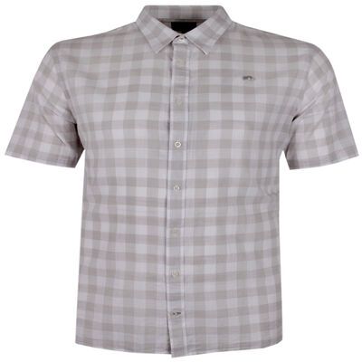 RAGING BULL BIG CHECK S/S SHIRT-shirts casual & business-KINGSIZE BIG & TALL