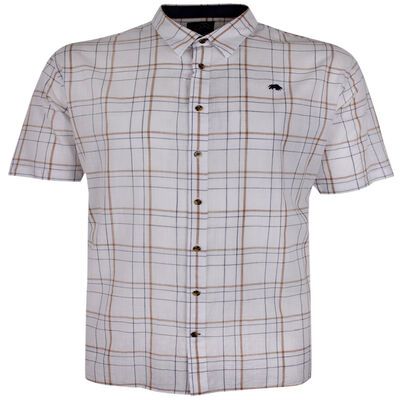 RAGING BULL OSCAR CHECK S/S SHIRT-shirts casual & business-KINGSIZE BIG & TALL