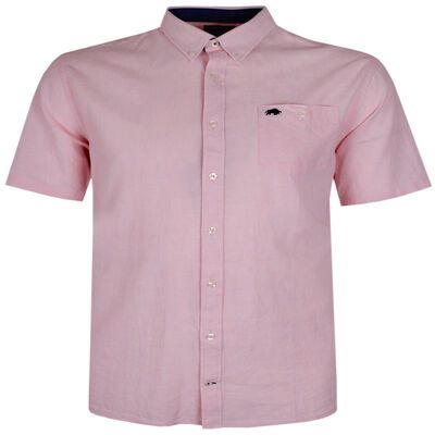 RAGING BULL CASUAL LINEN BLEND S/S SHIRT-shirts casual & business-KINGSIZE BIG & TALL