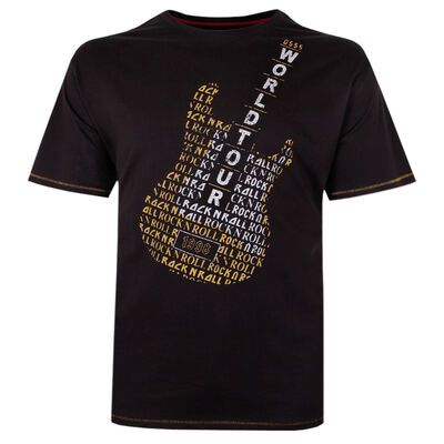 DUKE OWEN GUITAR T-SHIRT-tshirts & tank tops-KINGSIZE BIG & TALL