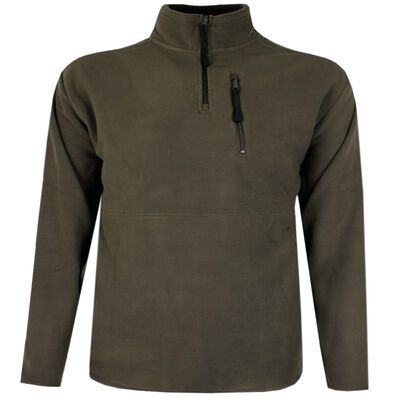 ESPIONAGE MICROFLEECE 1/4 ZIP TOP-fleecy tops & hoodies-KINGSIZE BIG & TALL