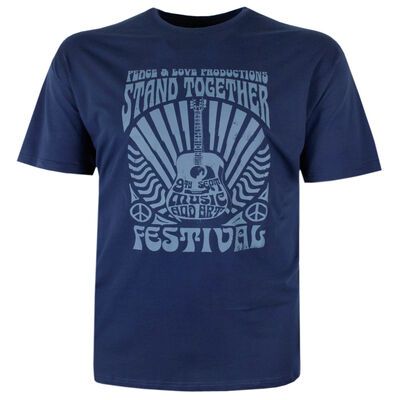 ESPIONAGE PEACE & LOVE FESTIVAL T-SHIRT-tshirts & tank tops-KINGSIZE BIG & TALL