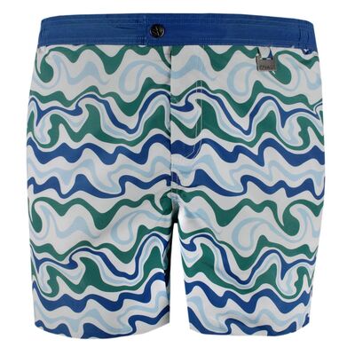 COAST SWIRL PALM BATHER SHORTS-swimwear-KINGSIZE BIG & TALL