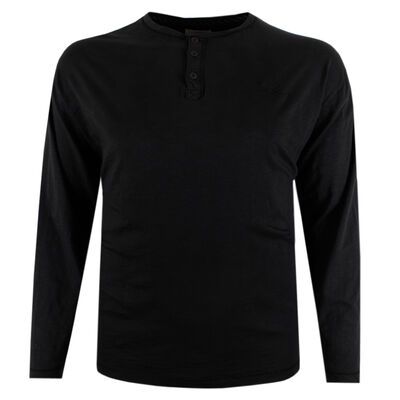 NORTH 56° HENLEY L/S SHIRT-tshirts & tank tops-KINGSIZE BIG & TALL