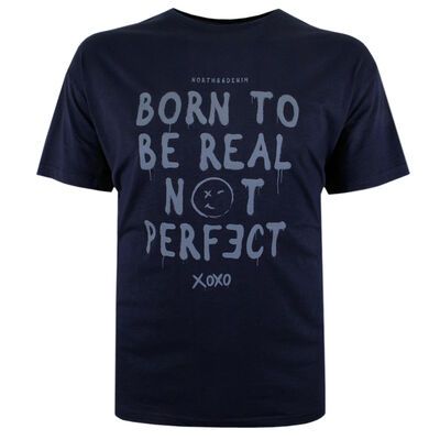 NORTH 56° BE REAL T-SHIRT-tshirts & tank tops-KINGSIZE BIG & TALL