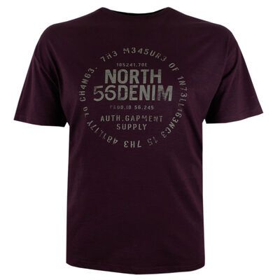 NORTH 56° PRINTED T-SHIRT-tshirts & tank tops-KINGSIZE BIG & TALL