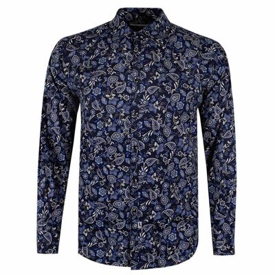 JIMMY STUART FRANCIS PAISLEY L/S SHIRT-shirts casual & business-KINGSIZE BIG & TALL