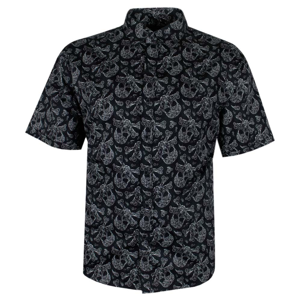 KAM DETAILED SKULL S/S SHIRT