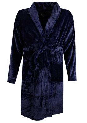 KAM VELOUR DRESSING GOWN-sleepwear-KINGSIZE BIG & TALL