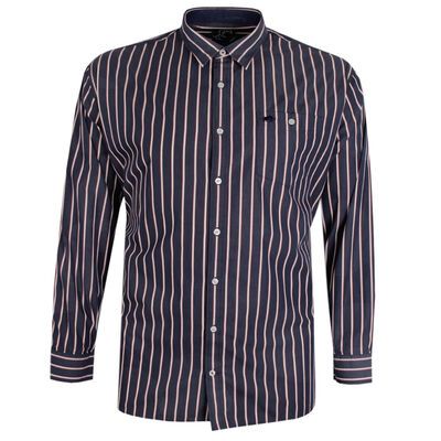 RAGING BULL ATOMO STRIPE L/S SHIRT-shirts casual & business-KINGSIZE BIG & TALL