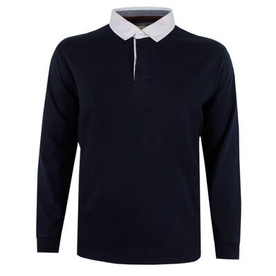 GAZMAN PLAIN RUGBY POLO-new arrivals-KINGSIZE BIG & TALL