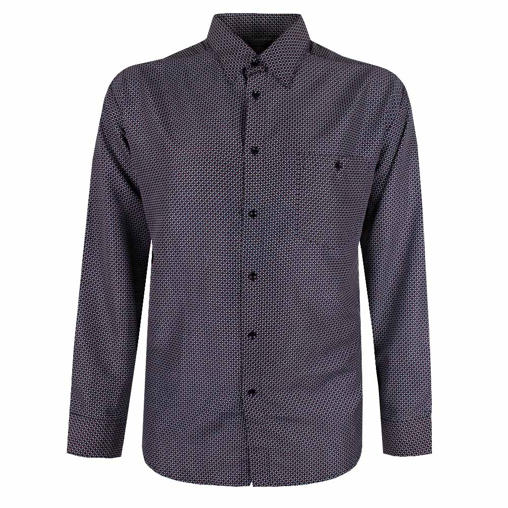 CIPOLLINI SQUARED-DOT L/S SHIRT